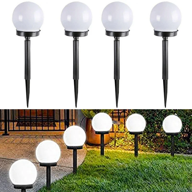 Solar Garden Light - 1/3/6/9PC 太陽光発電 LED 電球ランプエネルギーライト防水屋外ガーデンライト街路ソーラーパネルボールライト芝生庭ランプ