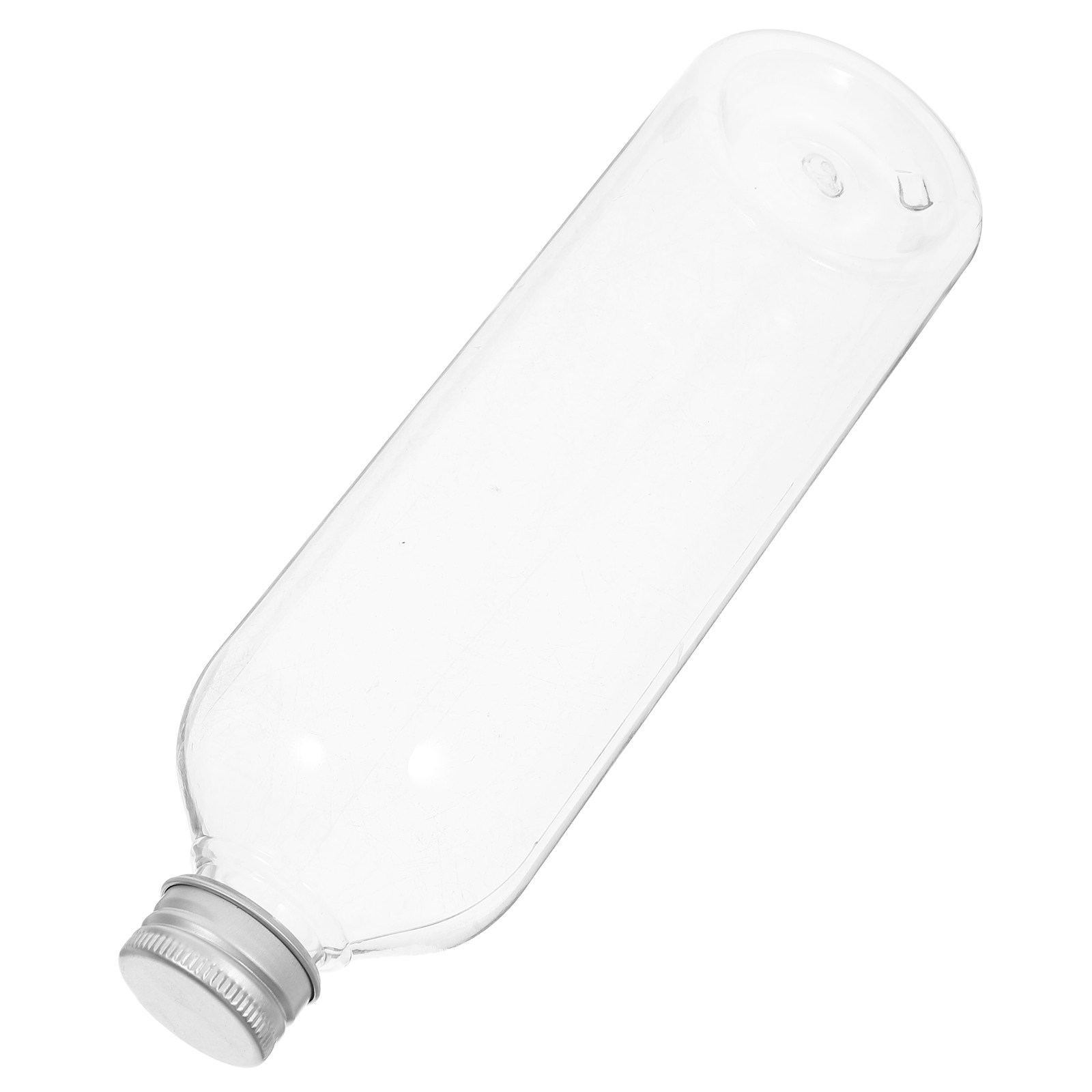 Reusable Bottle - 500ml飲料ボトル、PET素材、漏れ防止アルミキャップ、再利用可能なジュースボトル、プラスチック製の酒類容器、旅行用シャンプーボトル。