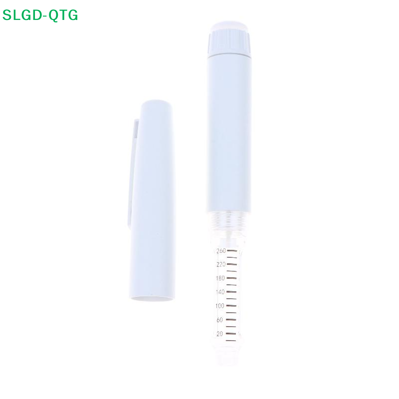Reusable Bottle - 1個入り調整可能な3ml空カセットボトルインスリン注射ペンプラスチック製再利用可能V4ホワイト注射ペン（ペンケース付き）