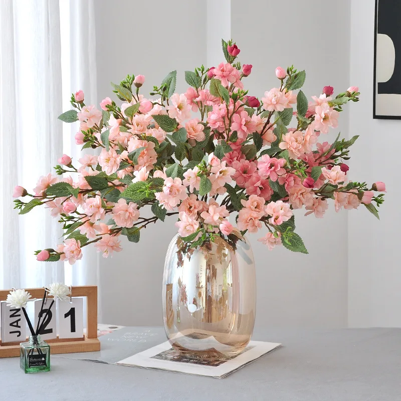 Sustainable Living Guide - 47 センチメートル人工椿の花リビングルームの家の装飾ウェディングガイド手持ち花束写真撮影プロップシルクフラワー