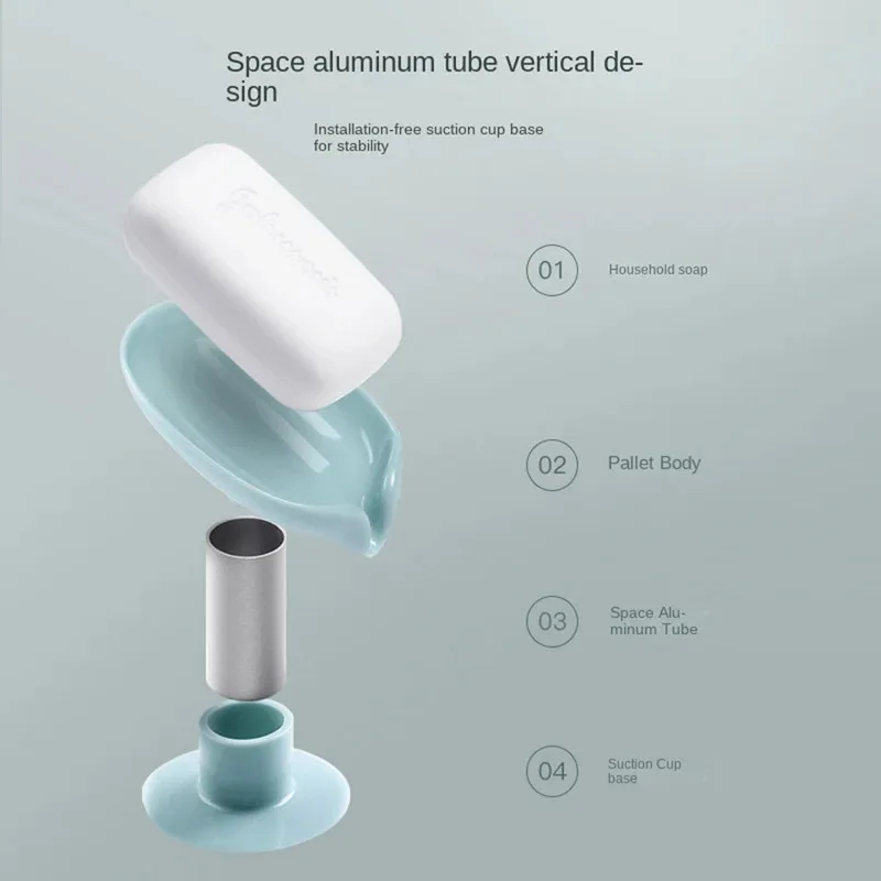 水切り石鹸ホルダー 葉っぱ型石鹸置き 吸盤トレイ シャワー用 - Eco Sponge のレビューと価格