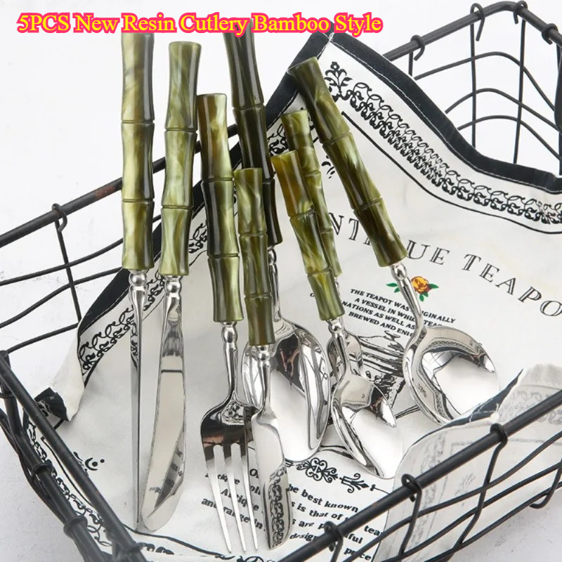 5個入り 新品 樹脂製カトラリー 竹風 - ステンレス鋼30 - Bamboo Cutlery のレビューと価格