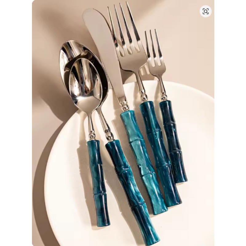 5個入り 新品 樹脂製カトラリー 竹風 - ステンレス鋼30 - Bamboo Cutlery のレビューと価格