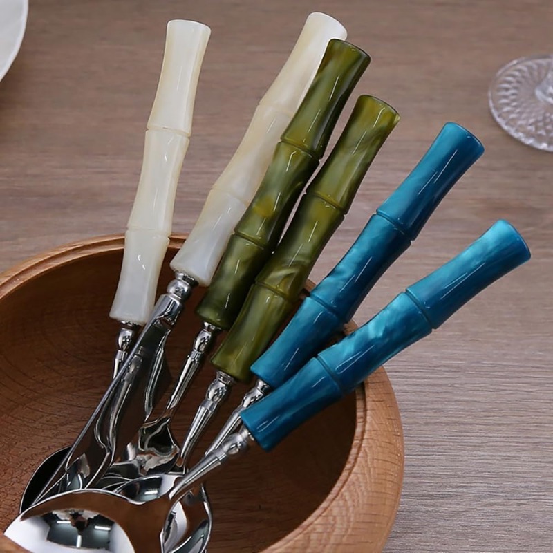 5個入り 新品 樹脂製カトラリー 竹風 - ステンレス鋼30 - Bamboo Cutlery のレビューと価格