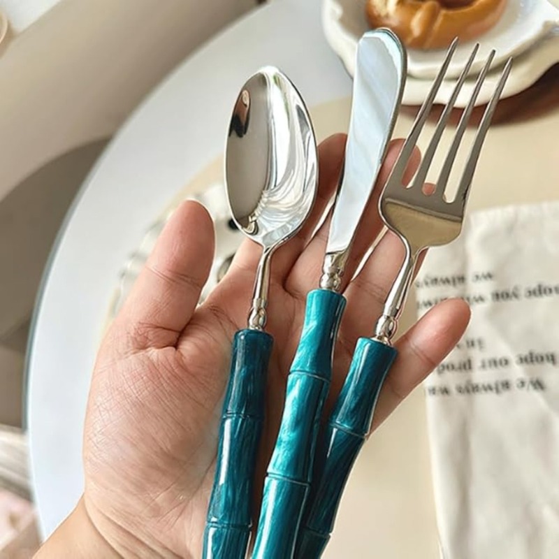 5個入り 新品 樹脂製カトラリー 竹風 - ステンレス鋼30 - Bamboo Cutlery のレビューと価格