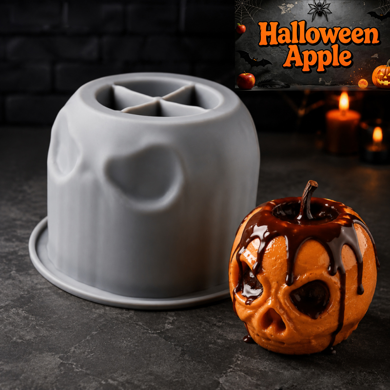 ハロウィンスカルアップルシリコンモールド、クリエイティブなデ - Eco Soap のレビューと価格