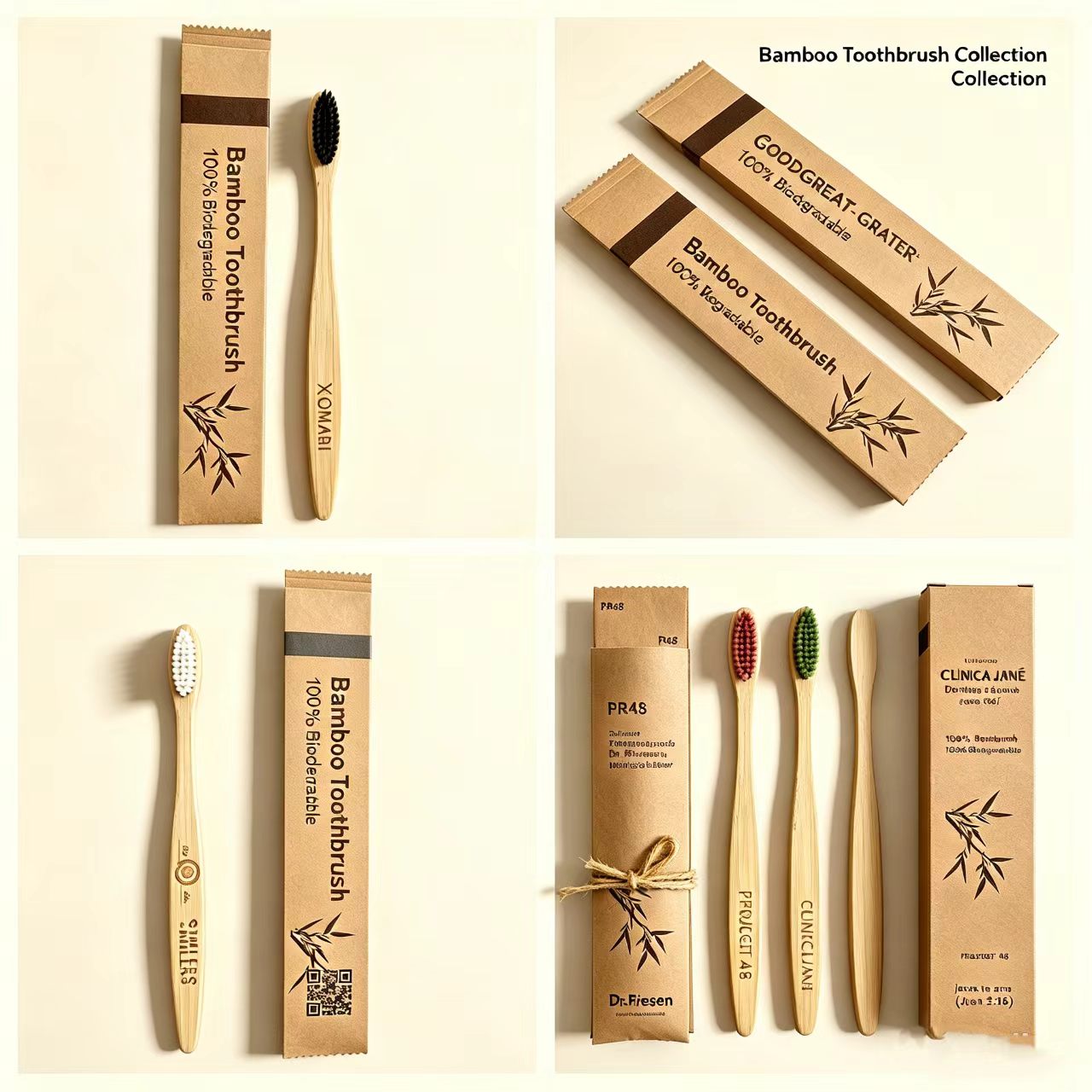 竹製歯ブラシ 100本入り 環境に優しい再利用可能な歯ブラシ - Bamboo Toothbrush のレビューと価格