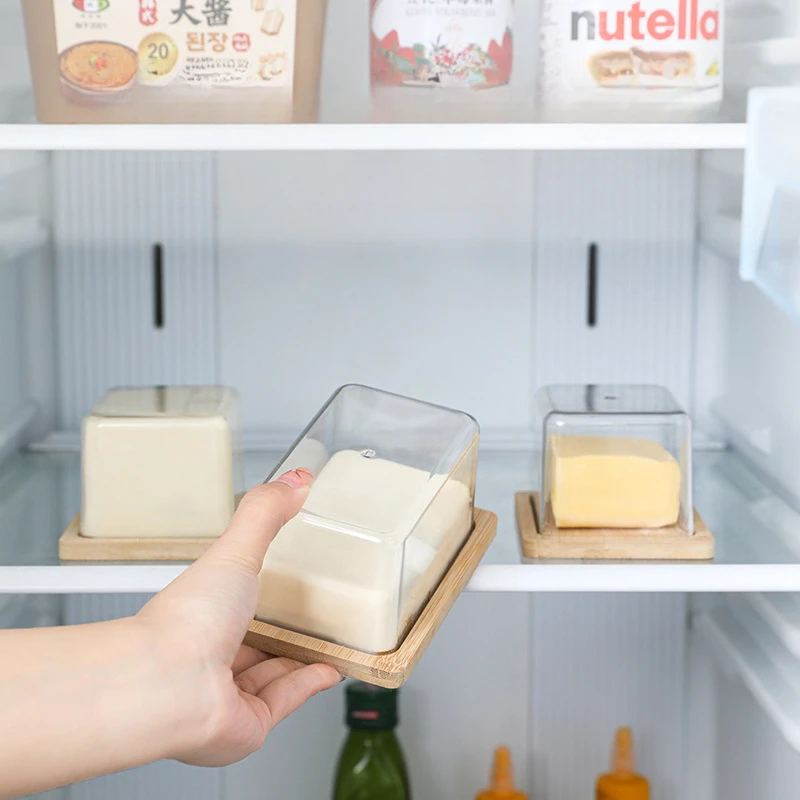 北欧風竹製バターディッシュプレート、透明アクリル蓋付き、キッ - Bamboo Cutlery のレビューと価格