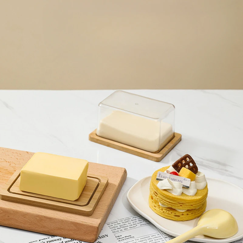 北欧風竹製バターディッシュプレート、透明アクリル蓋付き、キッ - Bamboo Cutlery のレビューと価格