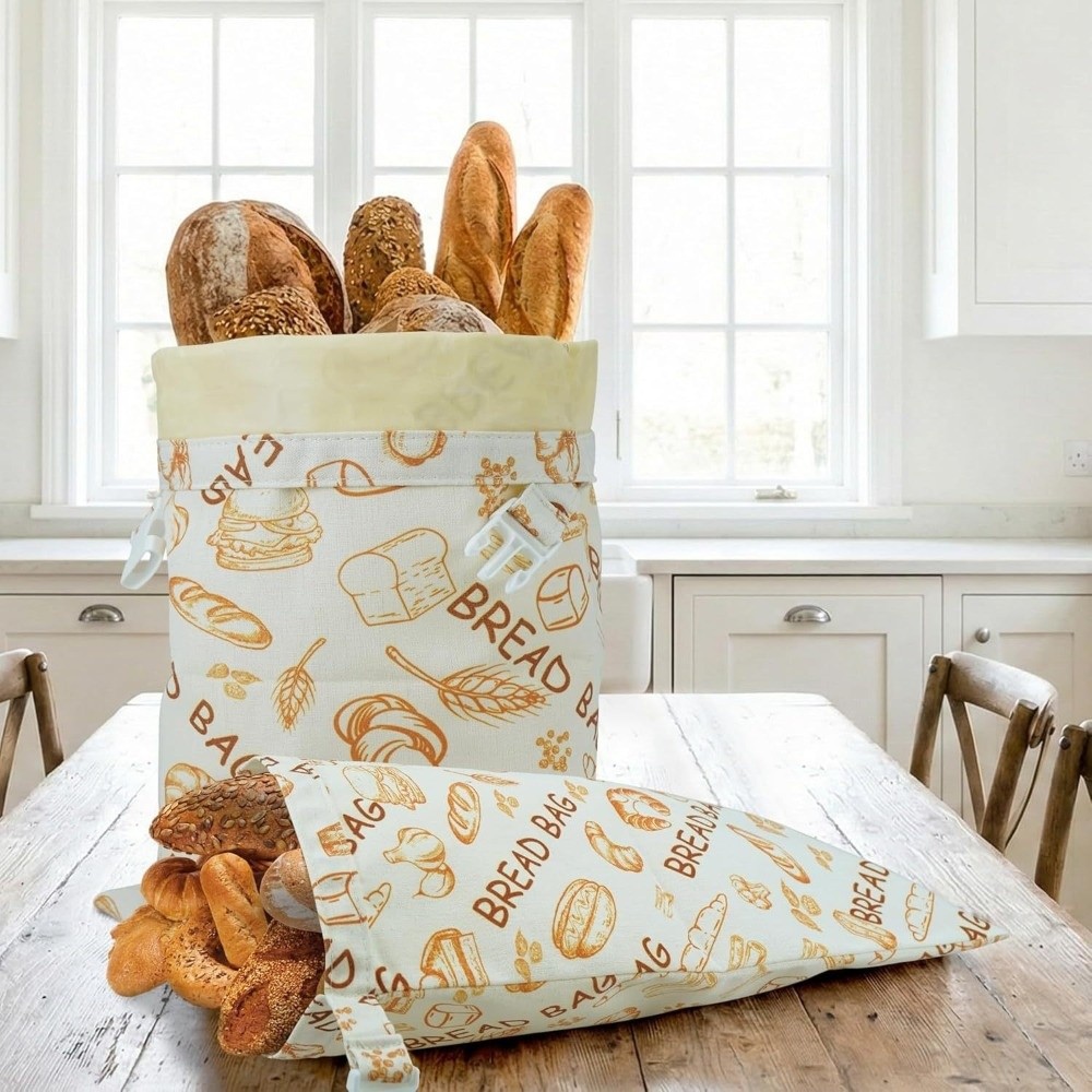 新しい再利用可能な蜜蝋パン袋、蜜蝋コーティングのジッパー付き - Reusable Bag のレビューと価格