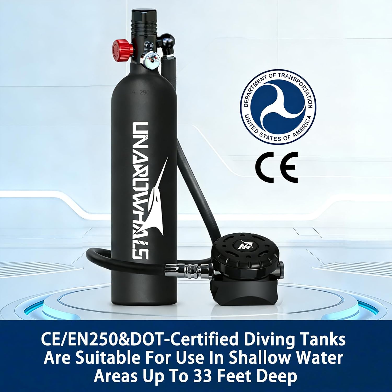 1L 再利用可能なポータブルミニスキューバダイビングタンク  - Reusable Bottle のレビューと価格