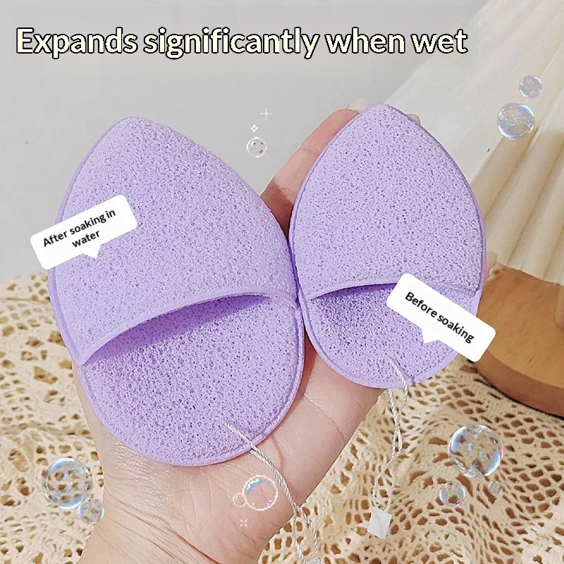 グローブタイプのフェイシャルスポンジパフソフトウォータードロ - Eco Sponge のレビューと価格