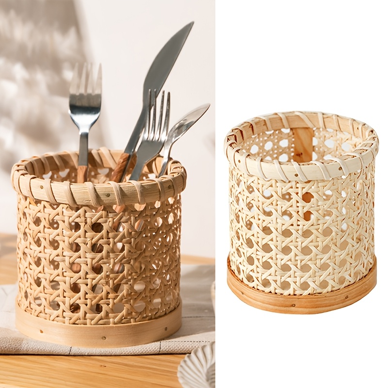 カトラリースタンド1個 - 多機能スプーンと箸の収納ボックス - Bamboo Cutlery のレビューと価格