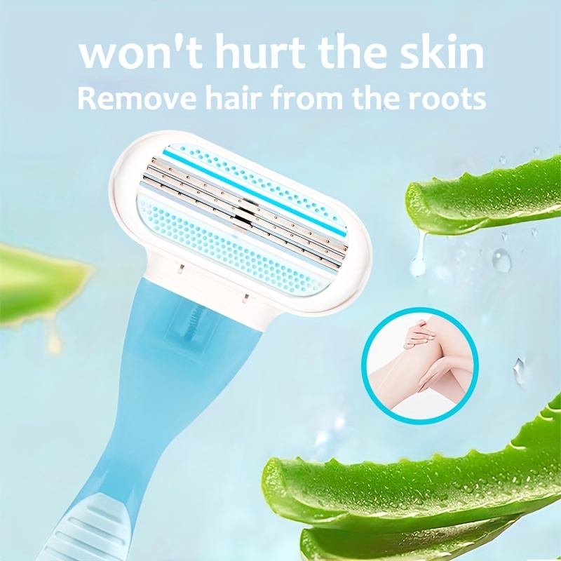 女性用安全カミソリ刃、脚/脇/ビキニラインに最適、混合肌用、 - Safety Razor Handle のレビューと価格