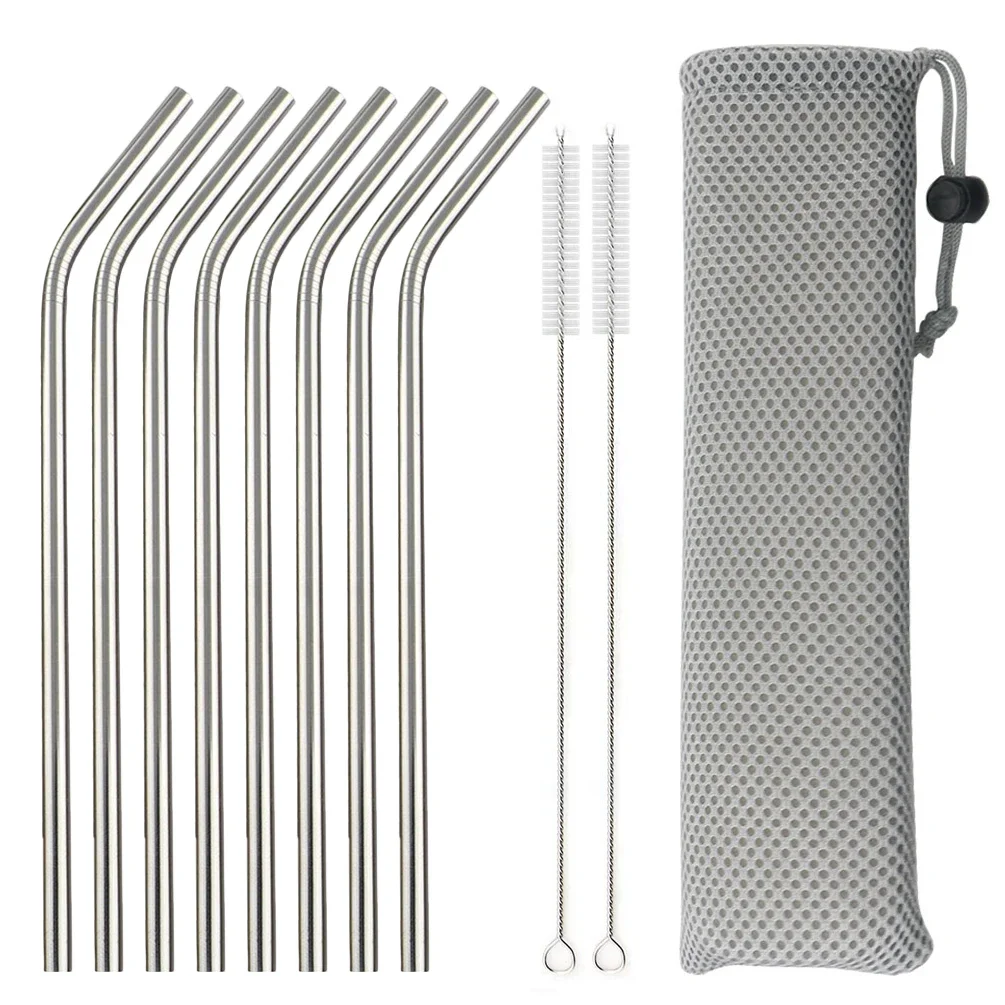 5/10 個再利用可能な飲料用ストロー 304 ステンレス鋼 - Reusable Straw のレビューと価格