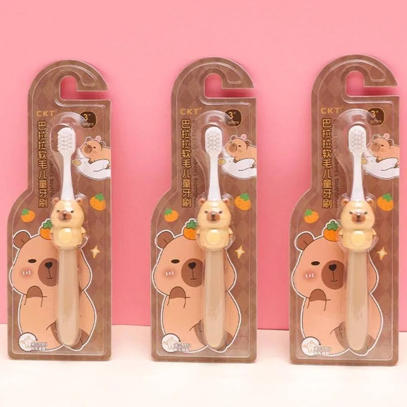 カピバラのベビー歯ブラシ かわいい漫画柄の子供用歯ブラシ 竹 - Bamboo Toothbrush のレビューと価格