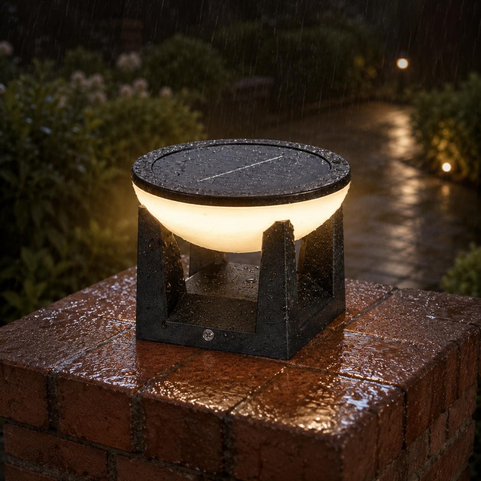 ソーラーポストライト 簡単設置 ソーラーピラーライト 防水ガ - Solar Garden Light のレビューと価格
