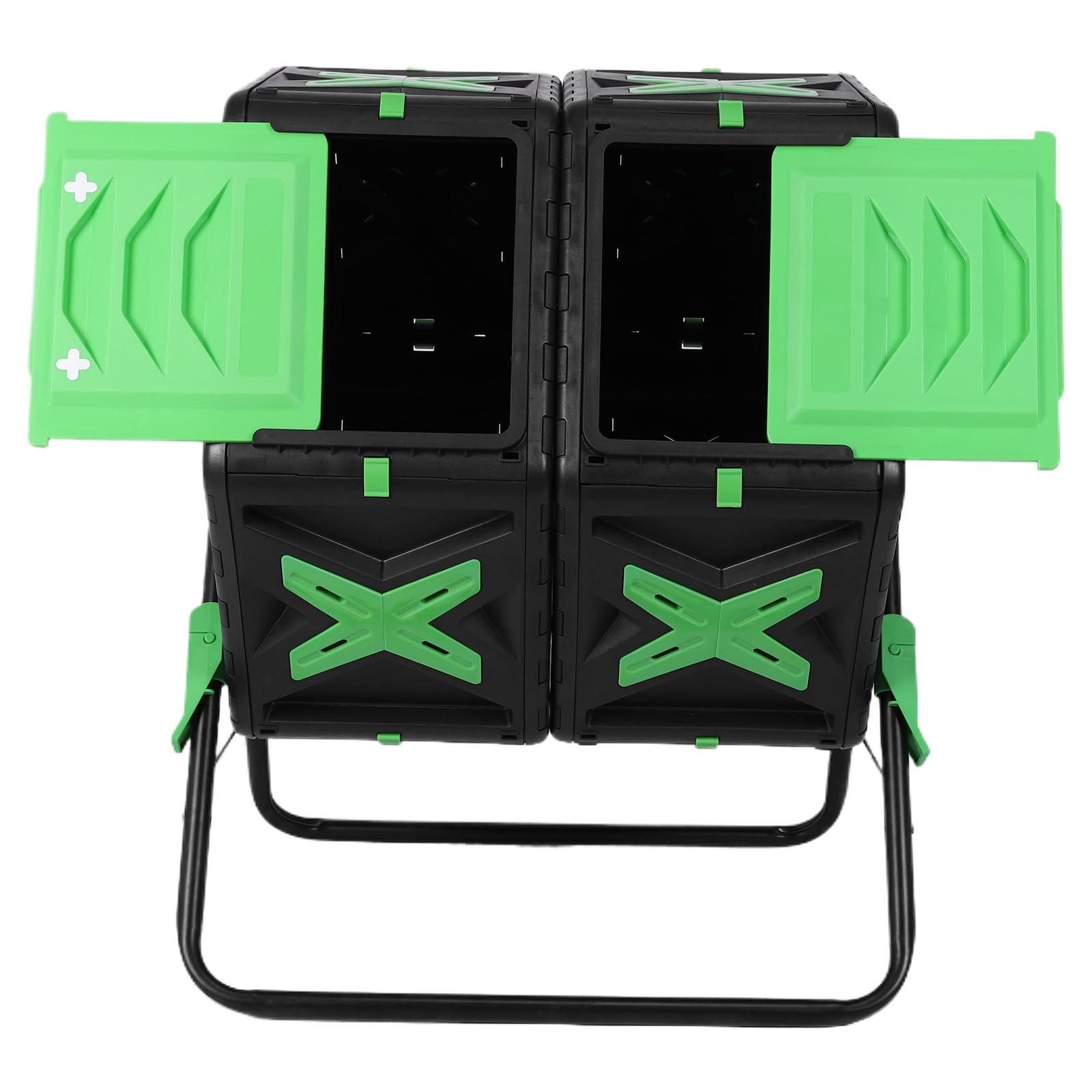 140L二層式屋外回転式コンポスト容器（スライドドア付き） - Compost Bin のレビューと価格