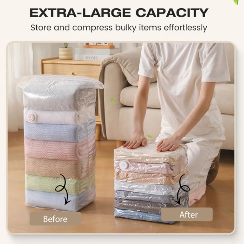 プレス＆シール式真空保存バッグ キューブ圧縮 省スペース収納 - Reusable Bag のレビューと価格