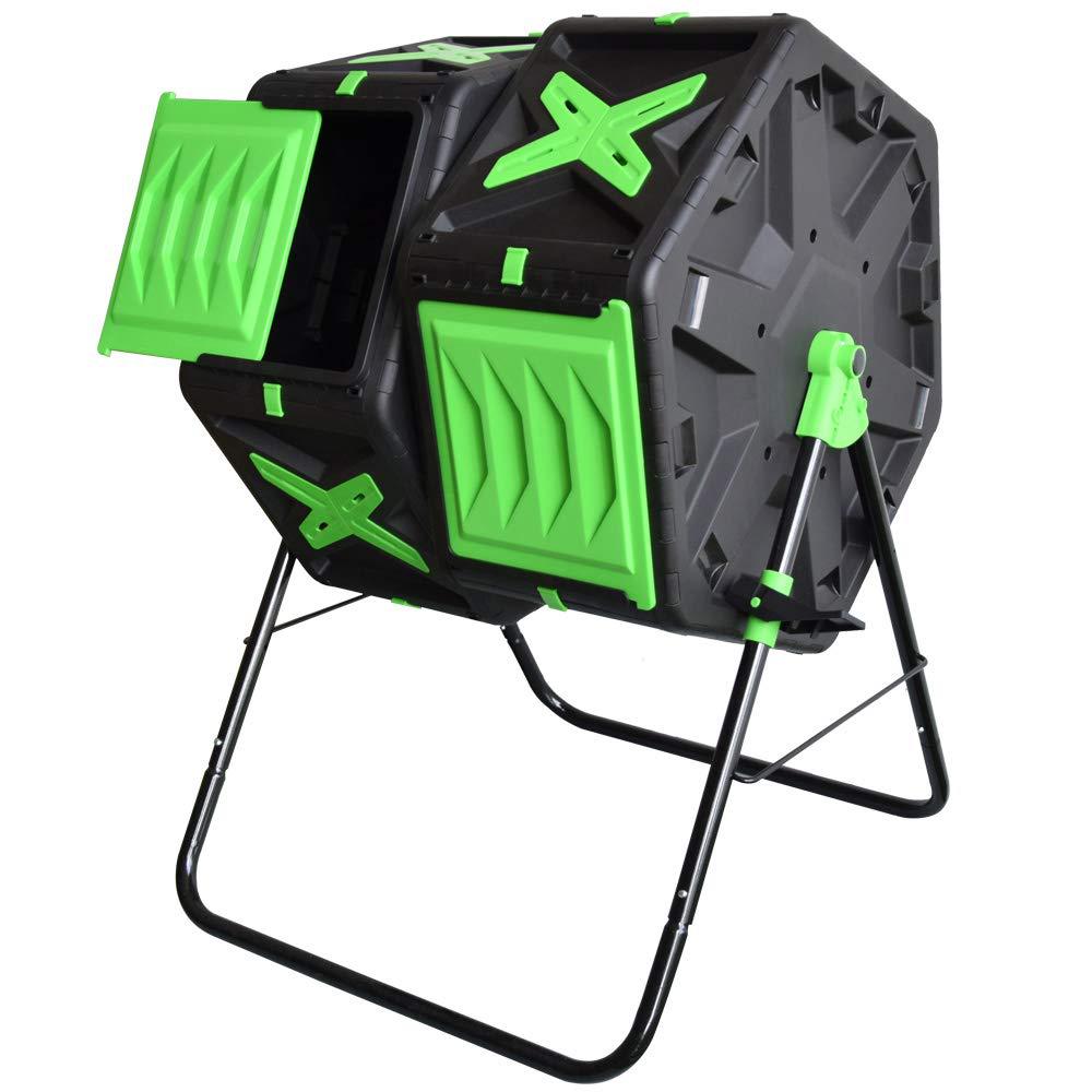 高品質プラスチック製モダン二層式コンポストタンブラー容器 7 - Compost Bin のレビューと価格