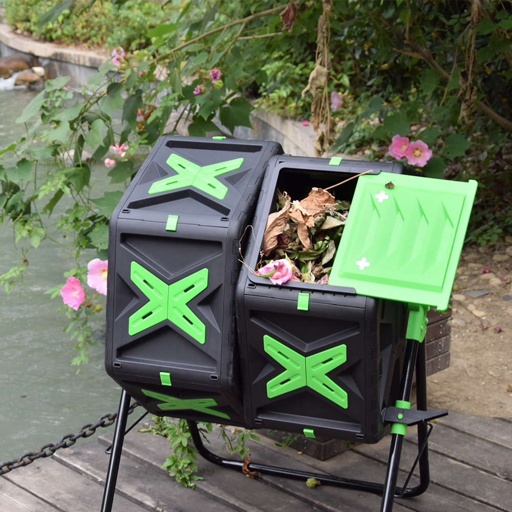 高品質プラスチック製モダン二層式コンポストタンブラー容器 7 - Compost Bin のレビューと価格